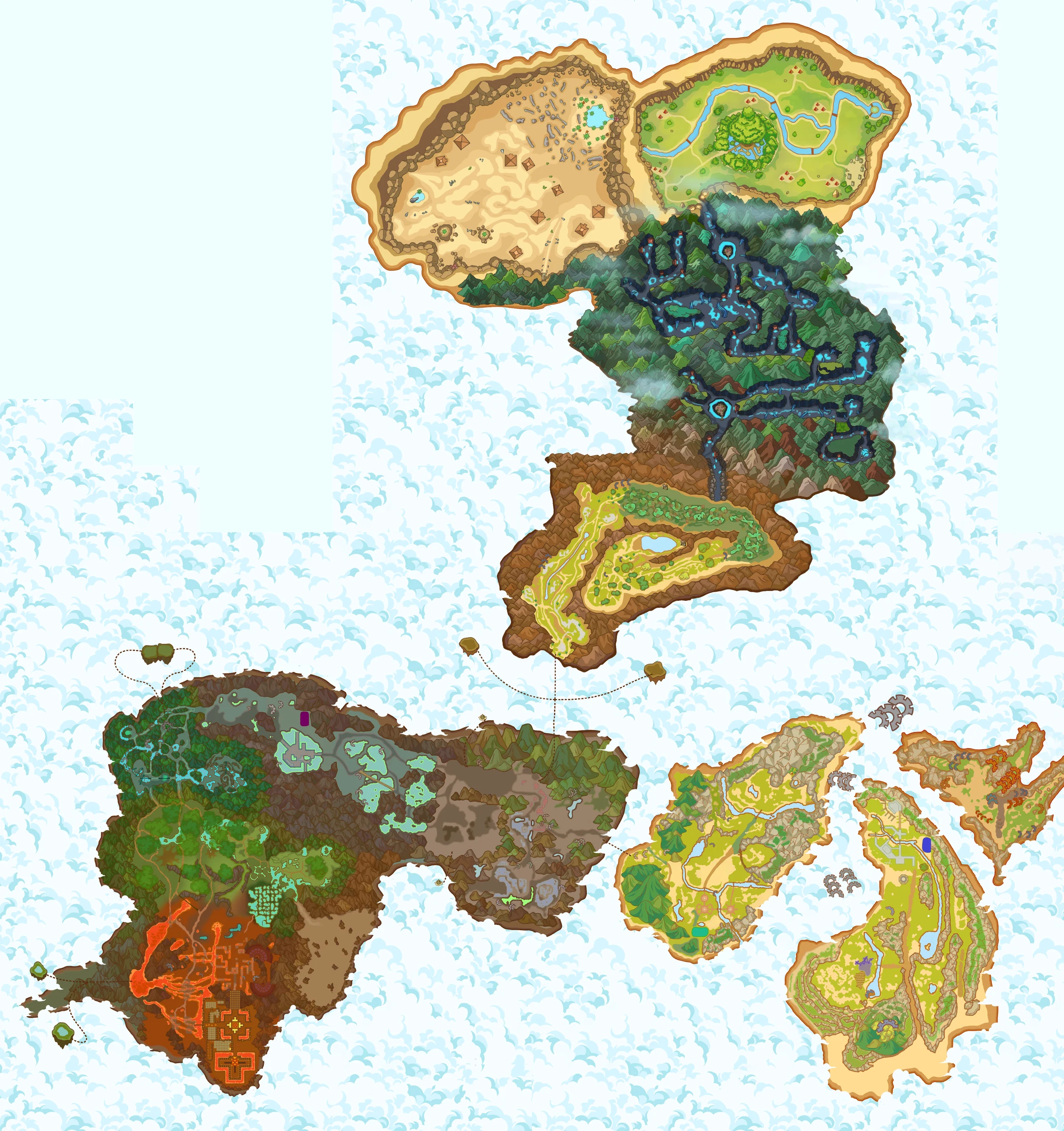 Complete Flyff Madrigal world map