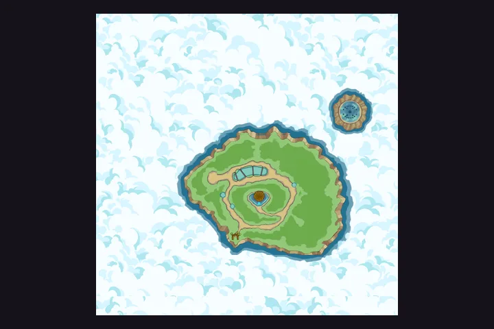 Euphresia: Island of Dreams Flyff map preview