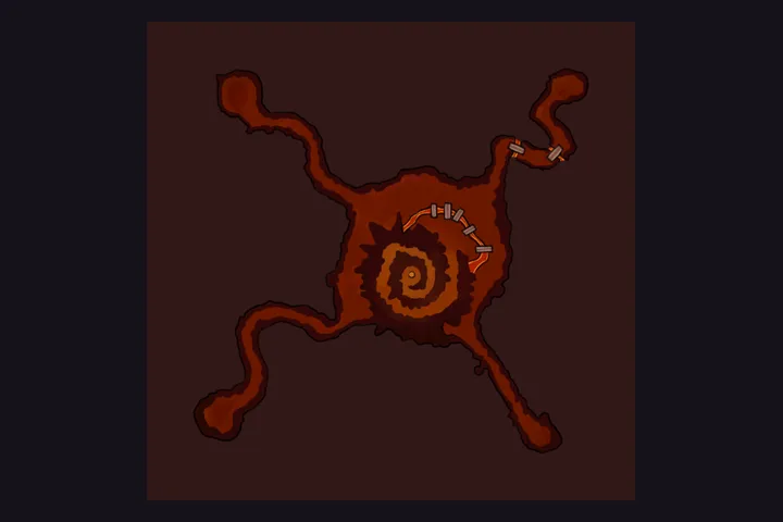 Volcane Dungeon Flyff map preview